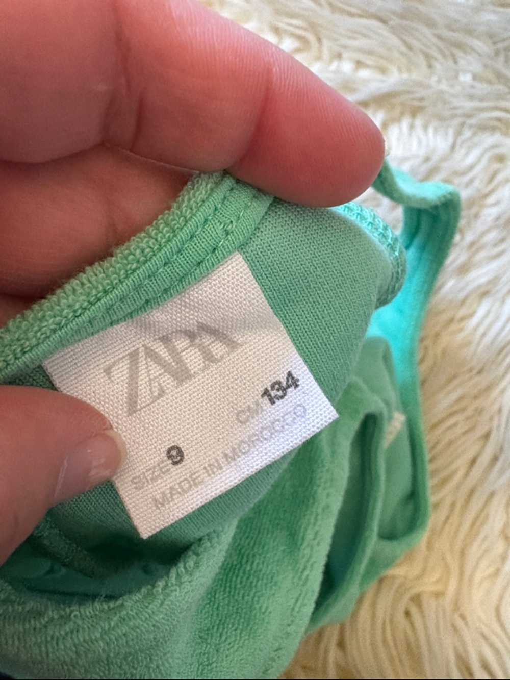 Zara kids girls terry cloth cropped top - Picture 2 of 5